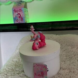 My Little Pony Pink and Blue Figurine with Cupcake